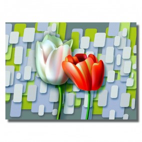 Tranh dán tường Đôi Hoa Tuylip